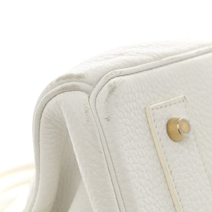 Hermes Taurillon Clemence JPG Birkin 42 White 11 of 27