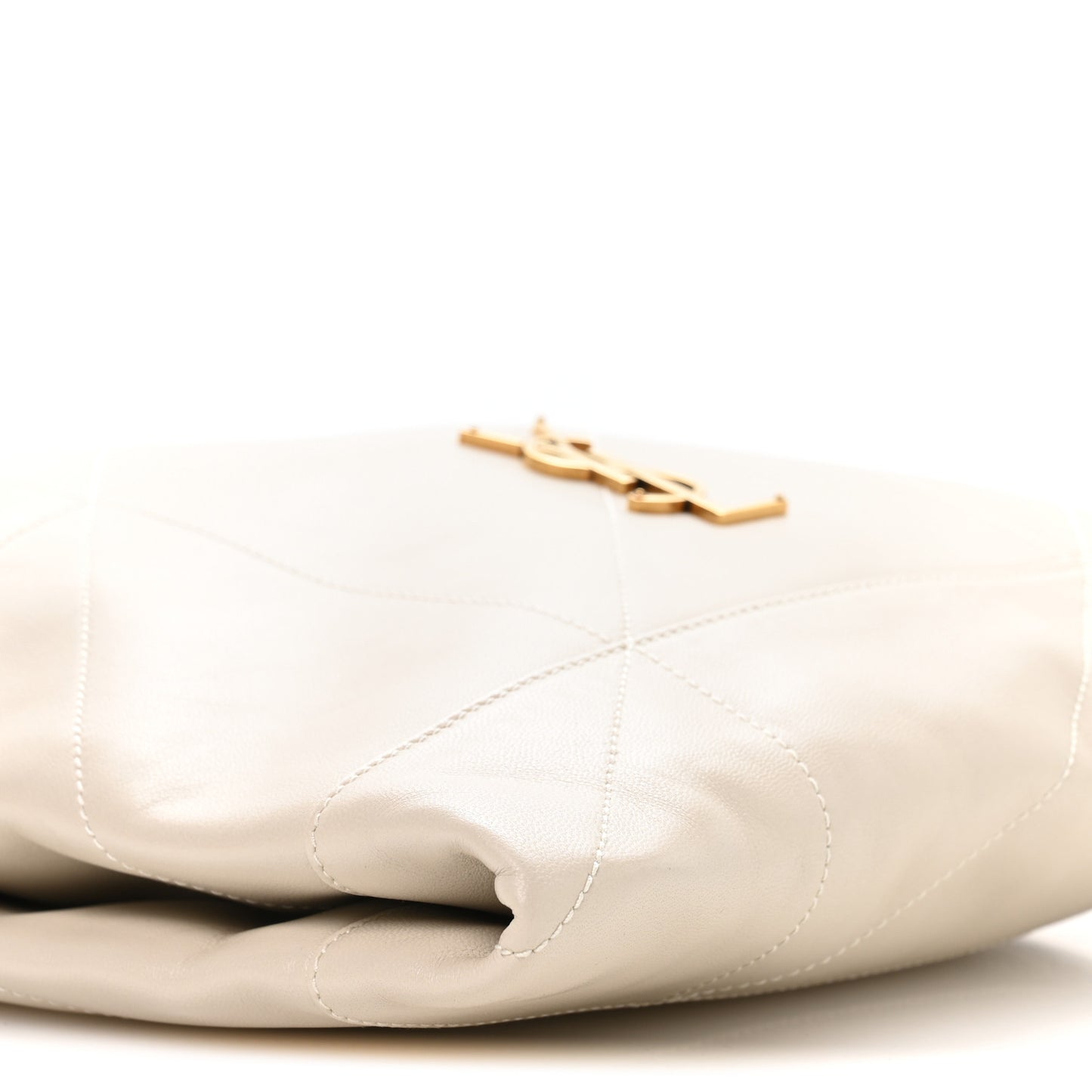 Lambskin Matelasse Monogram Medium Jamie 4.3 Pochon Blanc Vintage