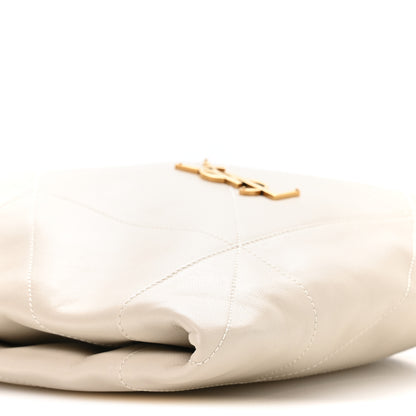 Saint Laurent Lambskin Matelasse Monogram Medium Jamie 4.3 Pochon Blanc Vintage 10 of 11