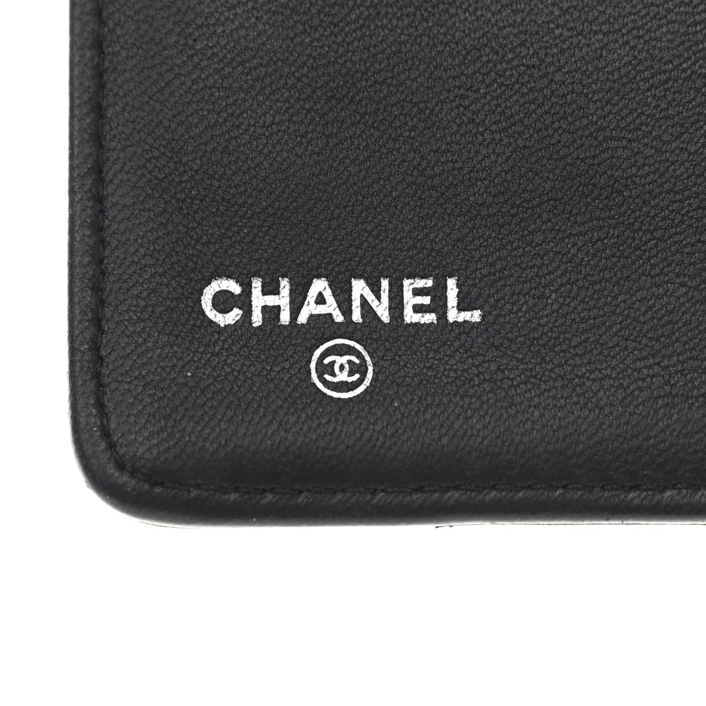 Lambskin Quilted Boy Yen Wallet Black