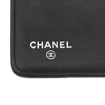 Chanel Lambskin Quilted Boy Yen Wallet Black 6 of 9