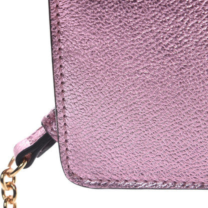 Burberry Metallic Grainy Calfskin Mini Buckle Bag Pale Orchid 8 of 8