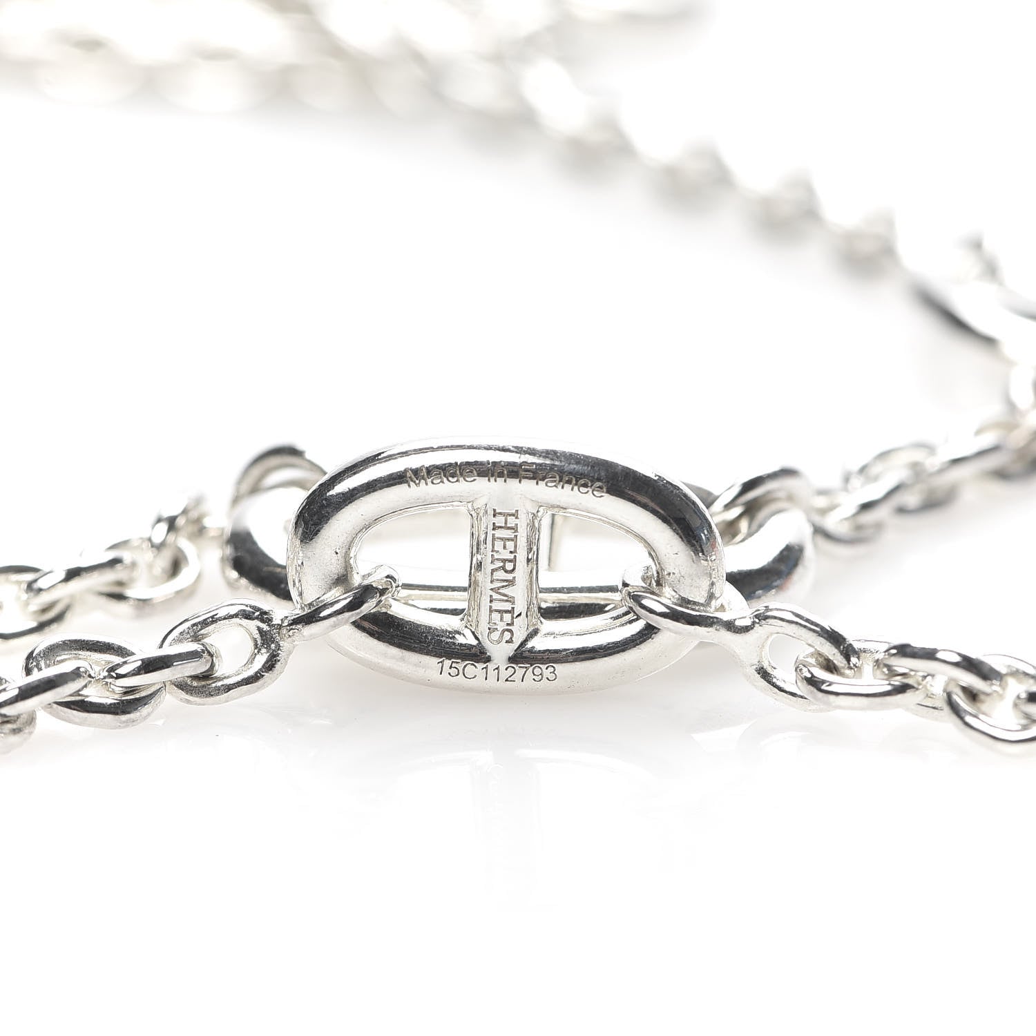 Hermes Sterling Silver Farandole Necklace 120 4 of 5