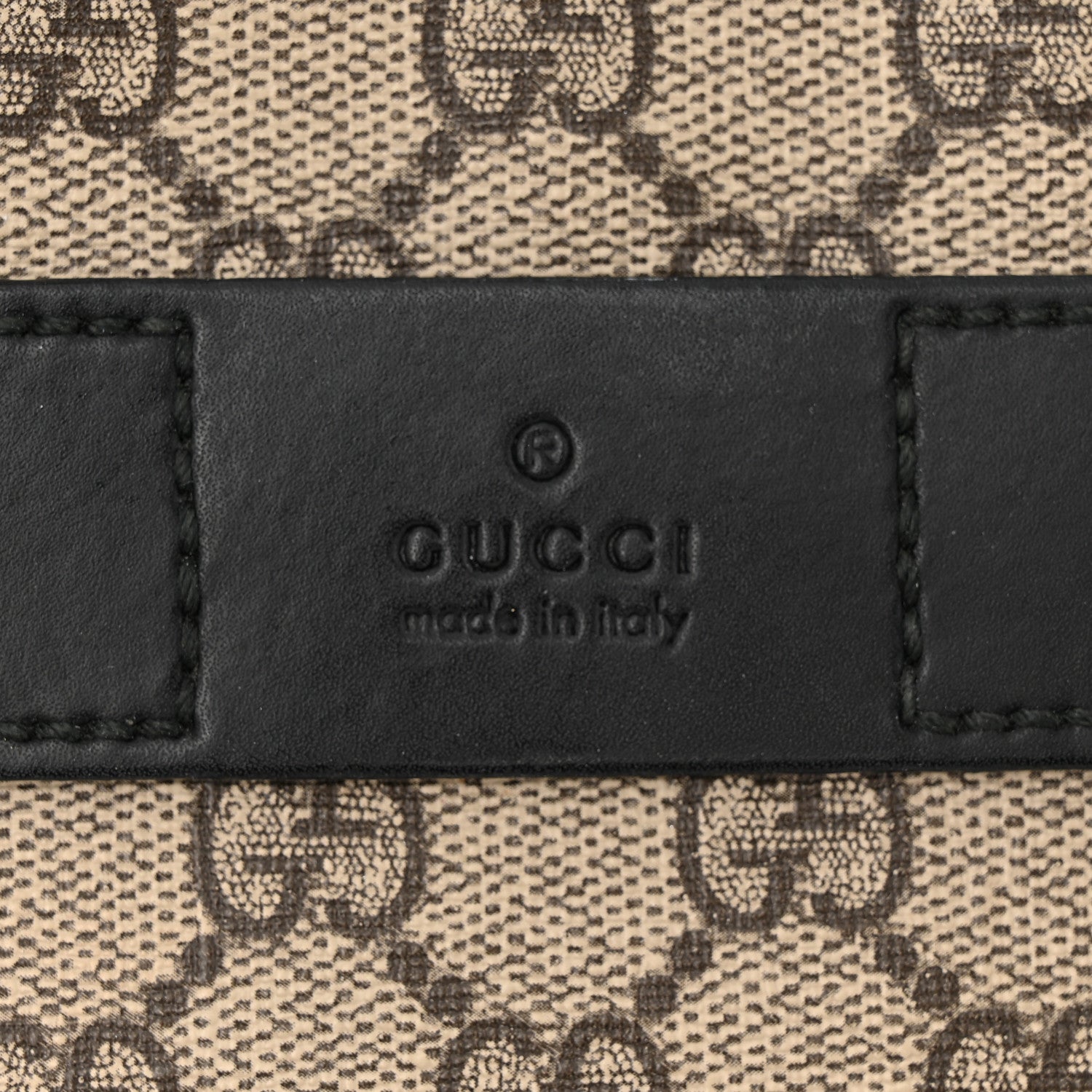 Gucci GG Supreme Monogram Web Belt Bag Black 7 of 18