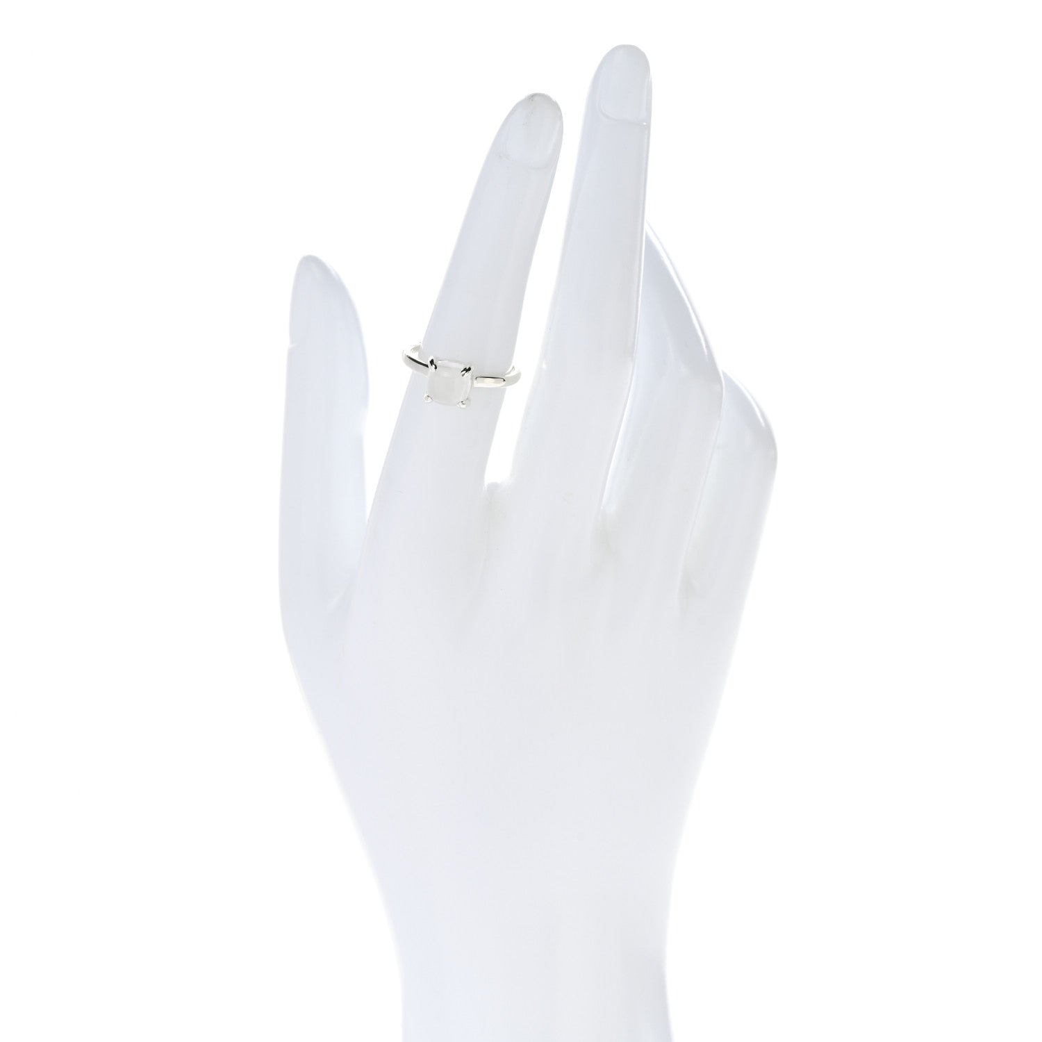 Tiffany Sterling Silver Rose Quartz 7mm Paloma's Sugar Stacks Ring 52 6 2 of 6