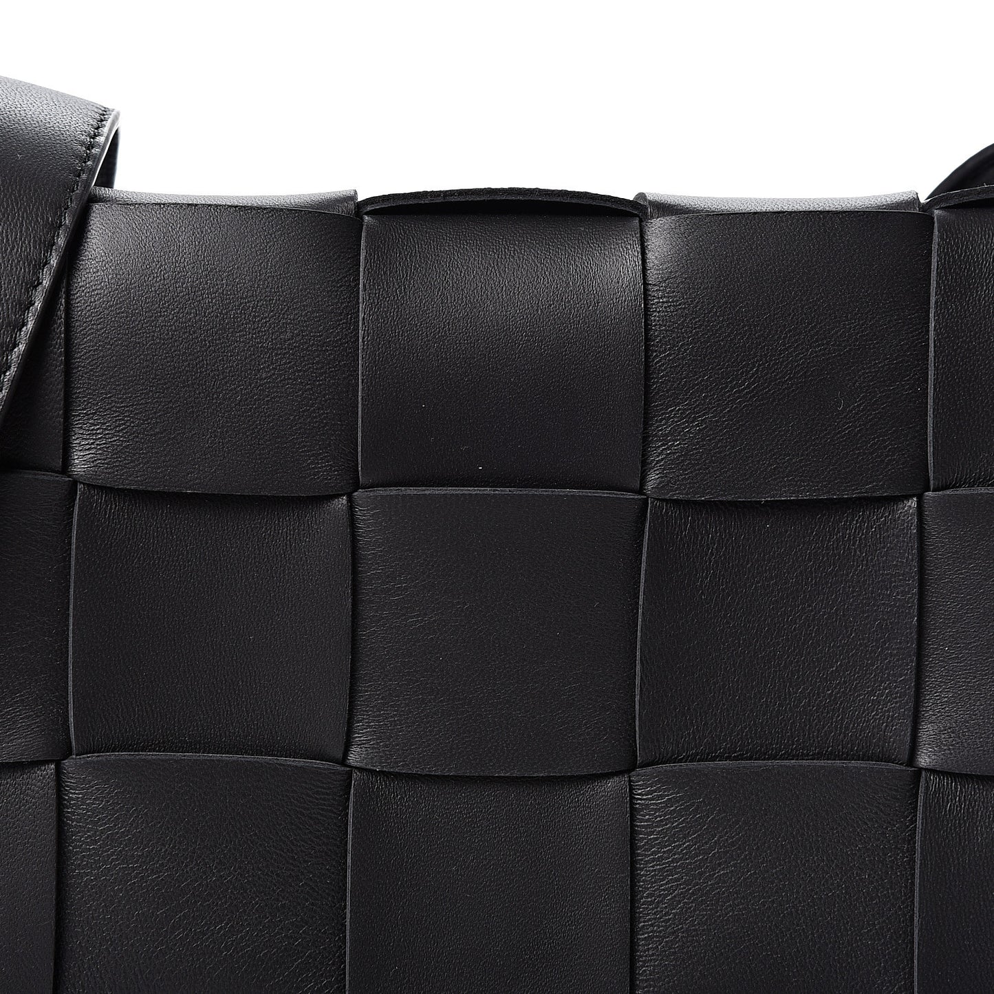 Nappa Maxi Intreccio Cassette Bag Black