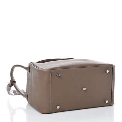 Hermes Taurillon Clemence Lindy 30 Etoupe 4 of 8