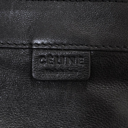 Celine Leather Horizontal Gusset Cabas Black 7 of 9