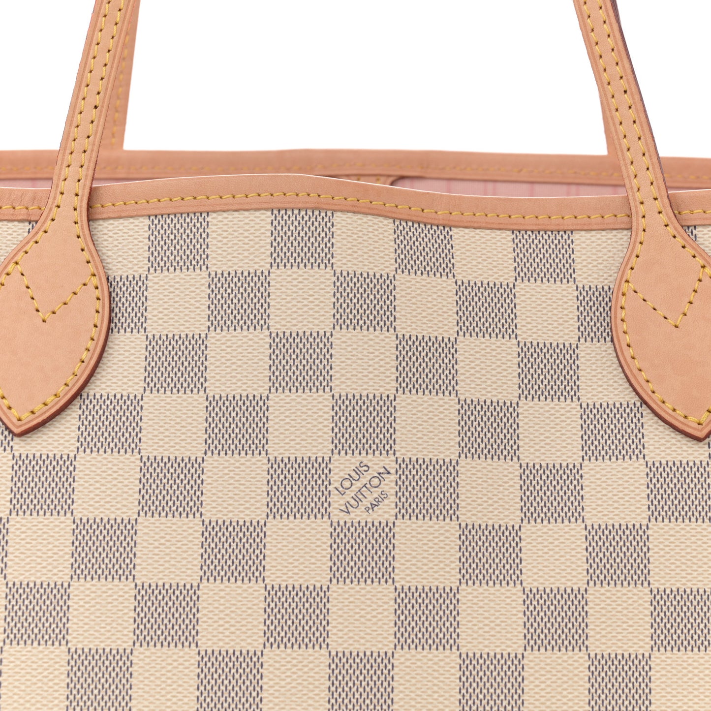 Damier Azur Neo Neverfull MM Rose Ballerine