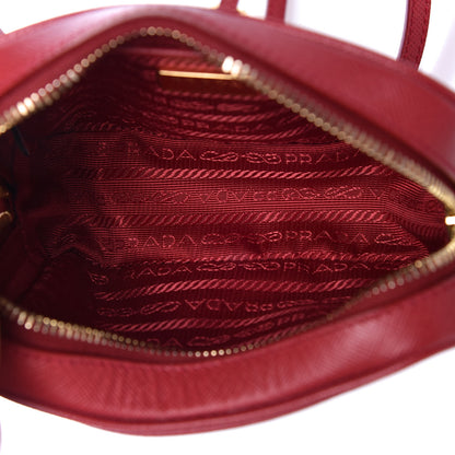 Prada Saffiano Mini Camera Crossbody Bag Fuoco 5 of 10
