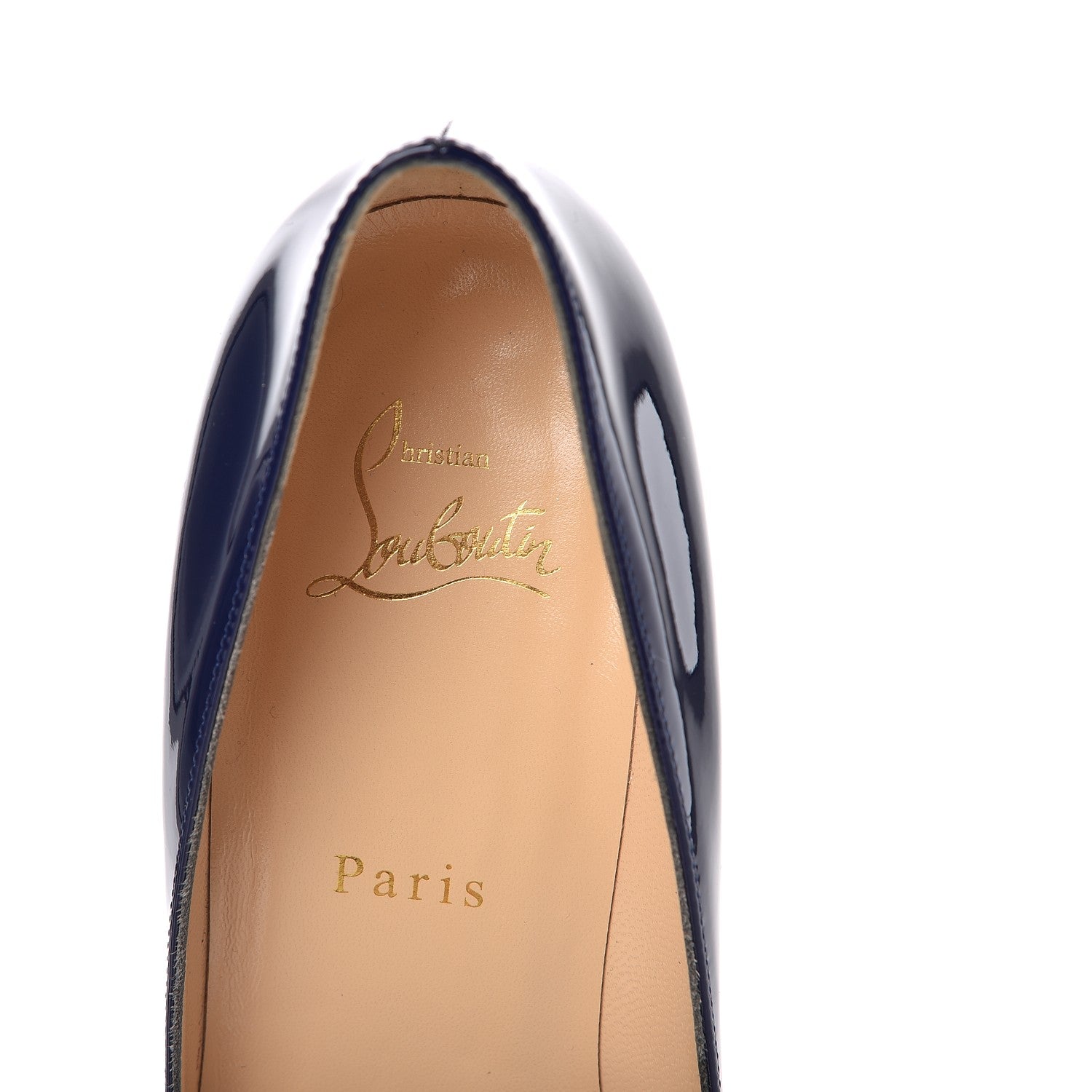 Christian Louboutin Patent Pigalle Follies 85 Pumps 39 China Blue 6 of 10