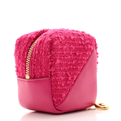 Saint Laurent Boucle Jaime Cube Charm Keychain Magenta 3 of 7