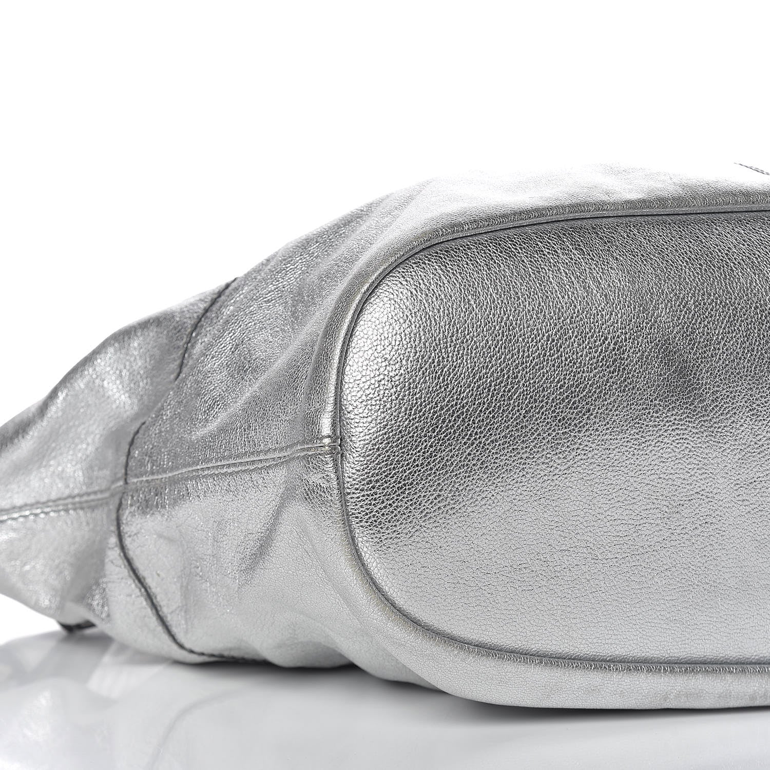 Givenchy Metallic Calfskin Medium Nightingale Silver 9 of 11