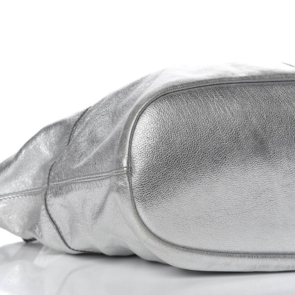 Givenchy Metallic Calfskin Medium Nightingale Silver 9 of 11