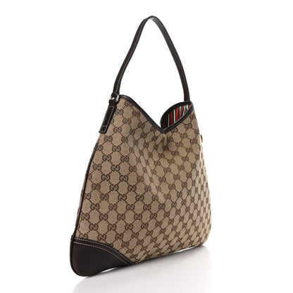Gucci Monogram Medium New Britt Hobo Dark Brown 3 of 10