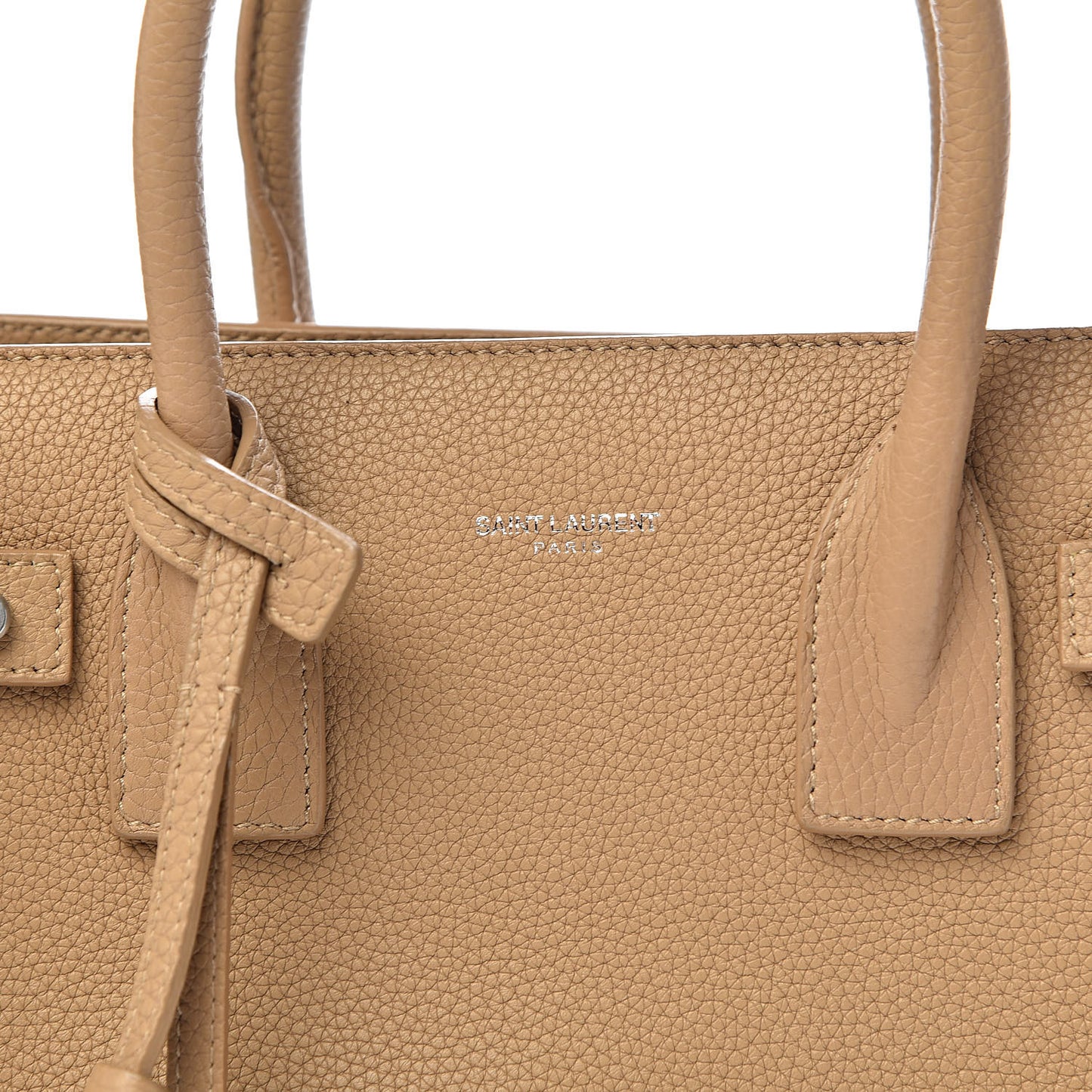 Grained Calfskin Baby Sac De Jour Souple Dark Beige