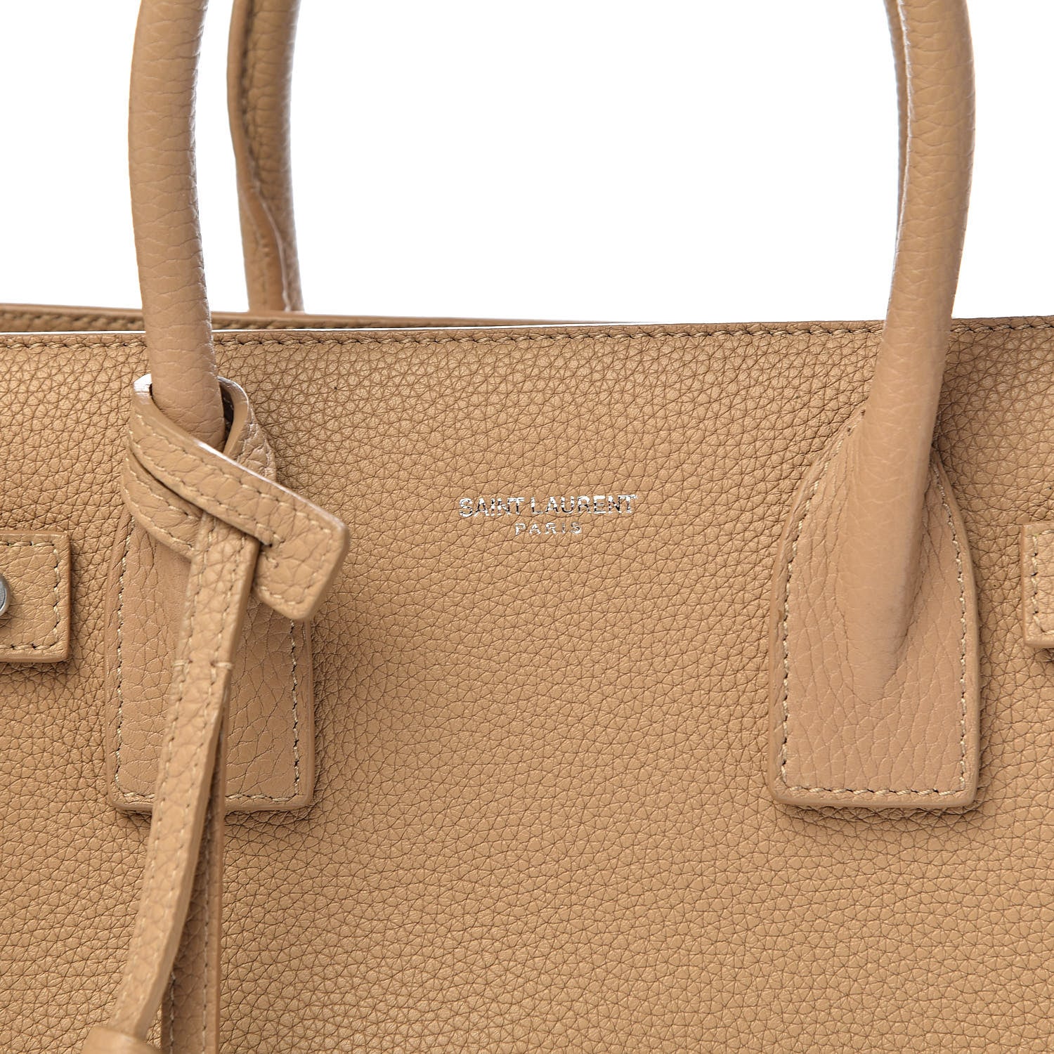 Saint Laurent Grained Calfskin Baby Sac De Jour Souple Dark Beige 12 of 12