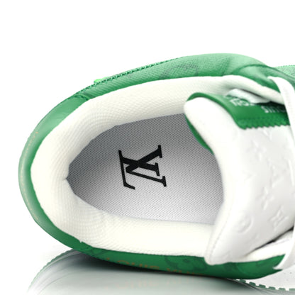 Louis Vuitton X NIKE AIR FORCE 1 Calfskin Monogram Mens Low Top Sneakers 9.5 Green 9 of 10