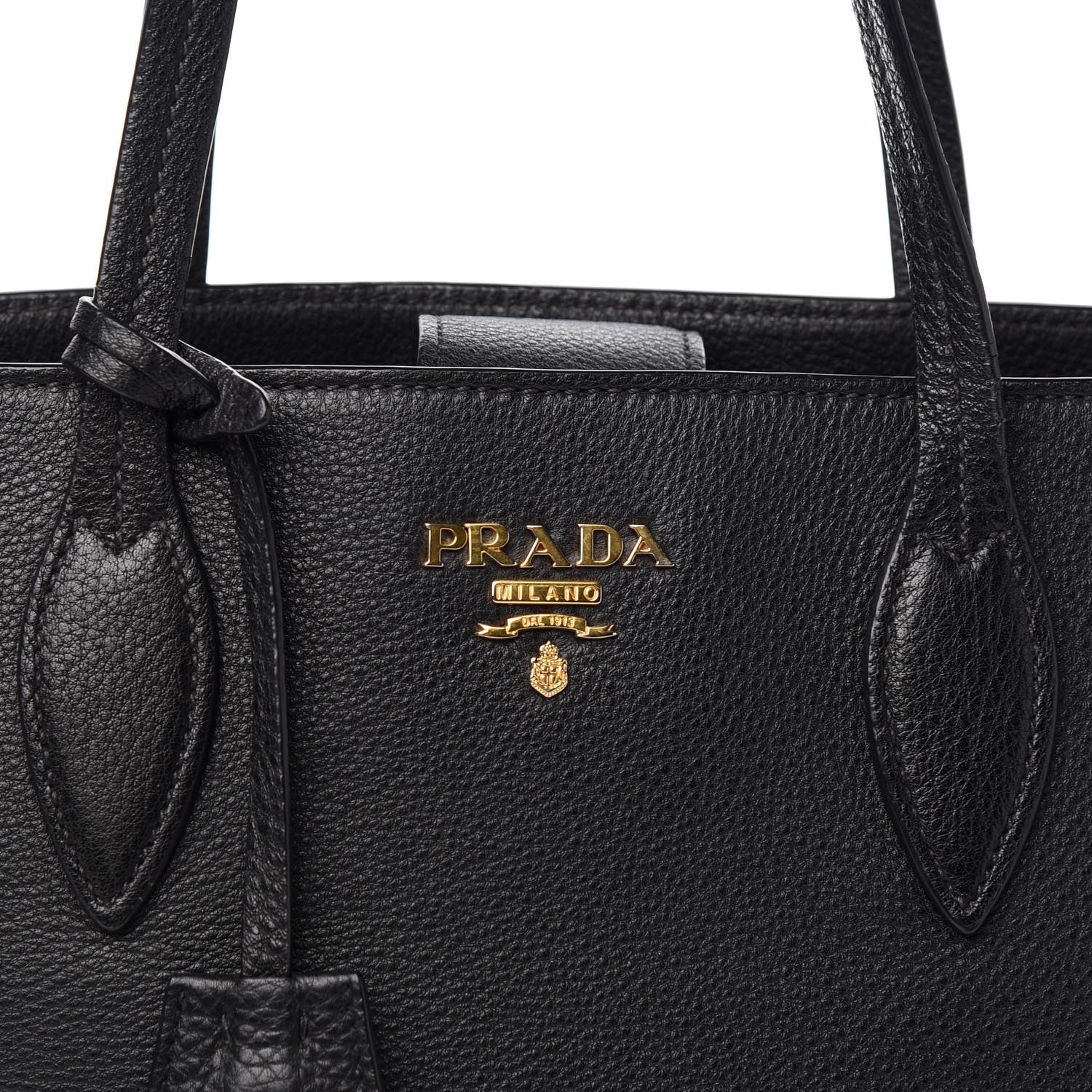 Prada Vitello Phenix Tote Black 9 of 9