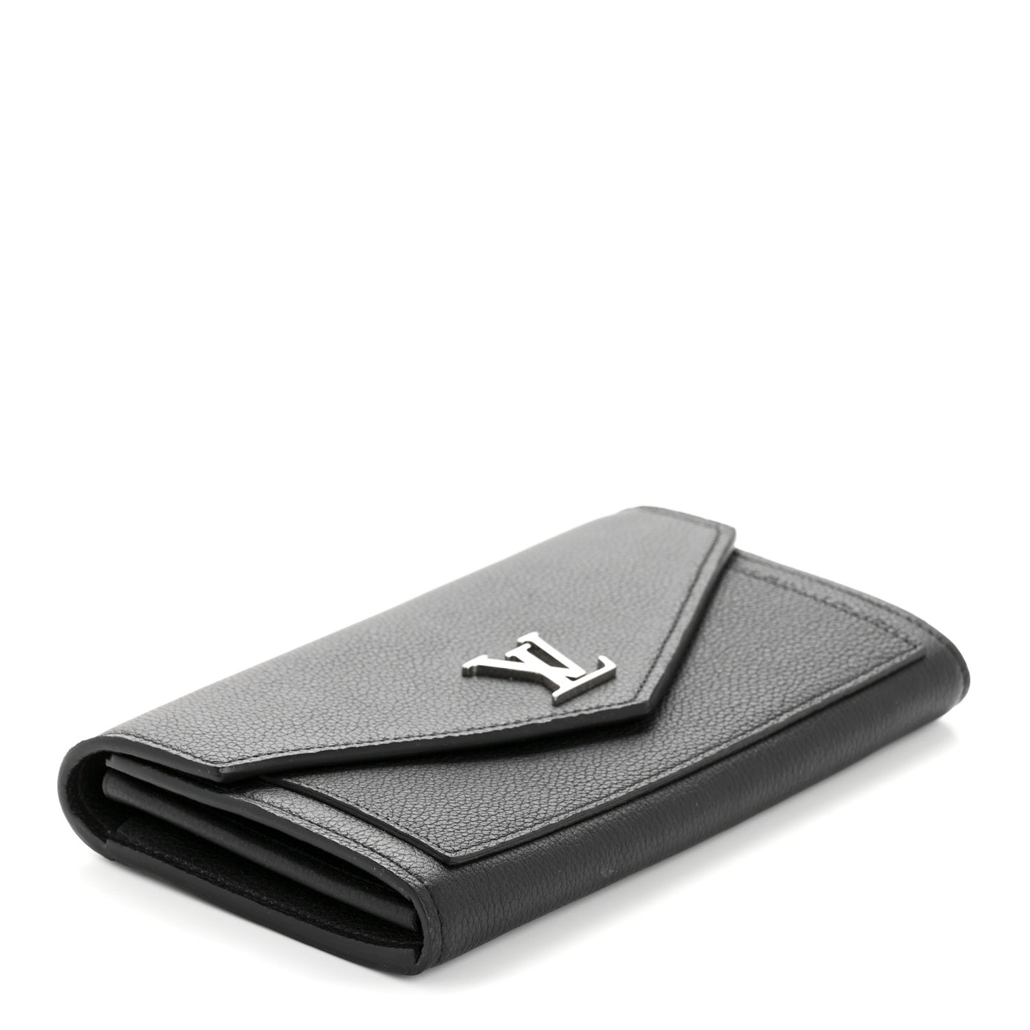 Soft Calfskin My Lockme Wallet Black