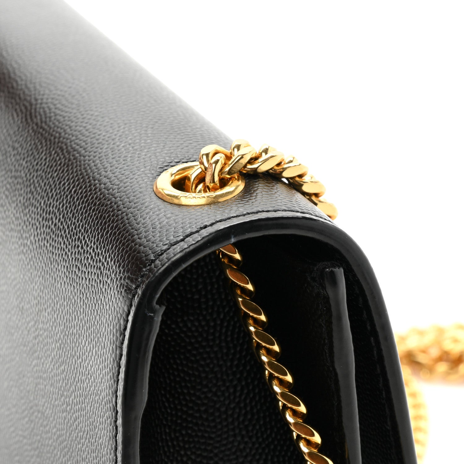 Saint Laurent Grain De Poudre Small Classic Monogram Kate Satchel Black 14 of 14