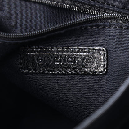 Givenchy Pebbled Lambskin Melancholia Shoulder Bag Black 6 of 9