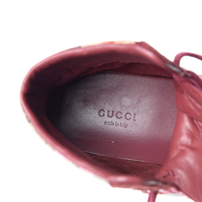 Gucci GG Supreme Monogram Blooms Womens High Top Sneakers 38 Beige Multicolor Dry Rose 10 of 15