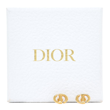 Christian Dior Metal Petit CD Stud Earrings Gold 6 of 6