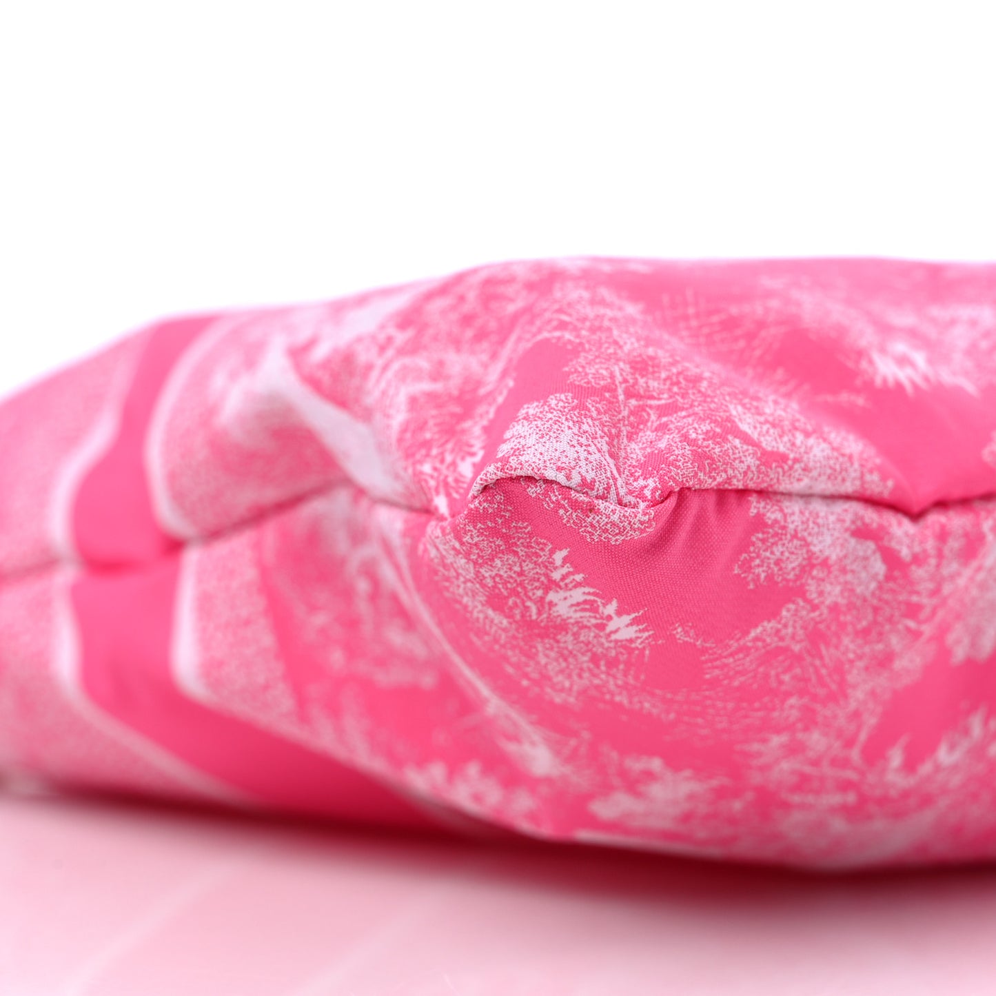 Embroidered Toile De Jouy Diortravel Zipped Pouch Pink