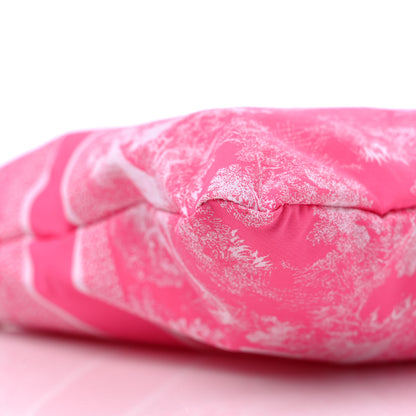 Christian Dior Embroidered Toile De Jouy Diortravel Zipped Pouch Pink 8 of 9