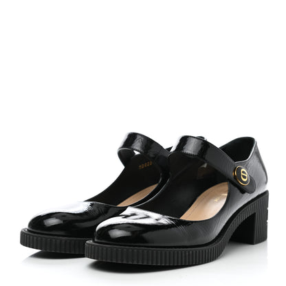Christian Dior Crinkled Calfskin D-Doll 55mm Pumps 37.5 Black 3 of 9