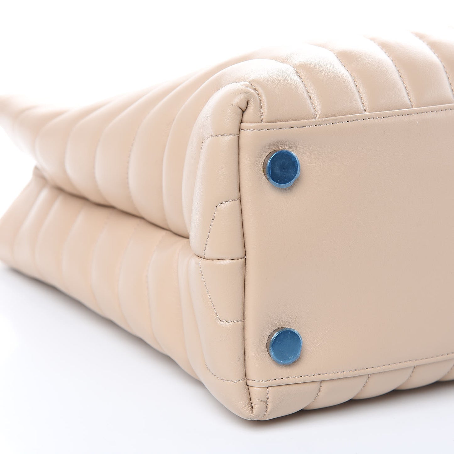 Calfskin Y Quilted Monogram Large Loulou Shopper Nude Powder