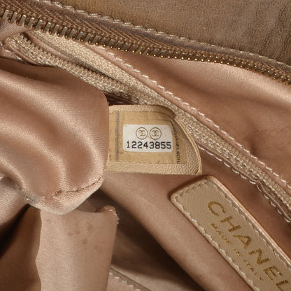 Chanel Lambskin Bubble Quilt Bowler Dark Beige 6 of 10