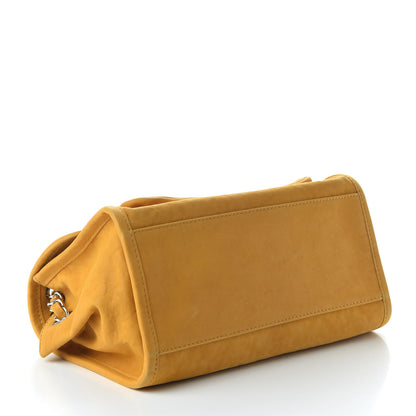 Chanel Ultra Soft Suede Calfskin Natural Beauty Flap Bag Yellow 4 of 10