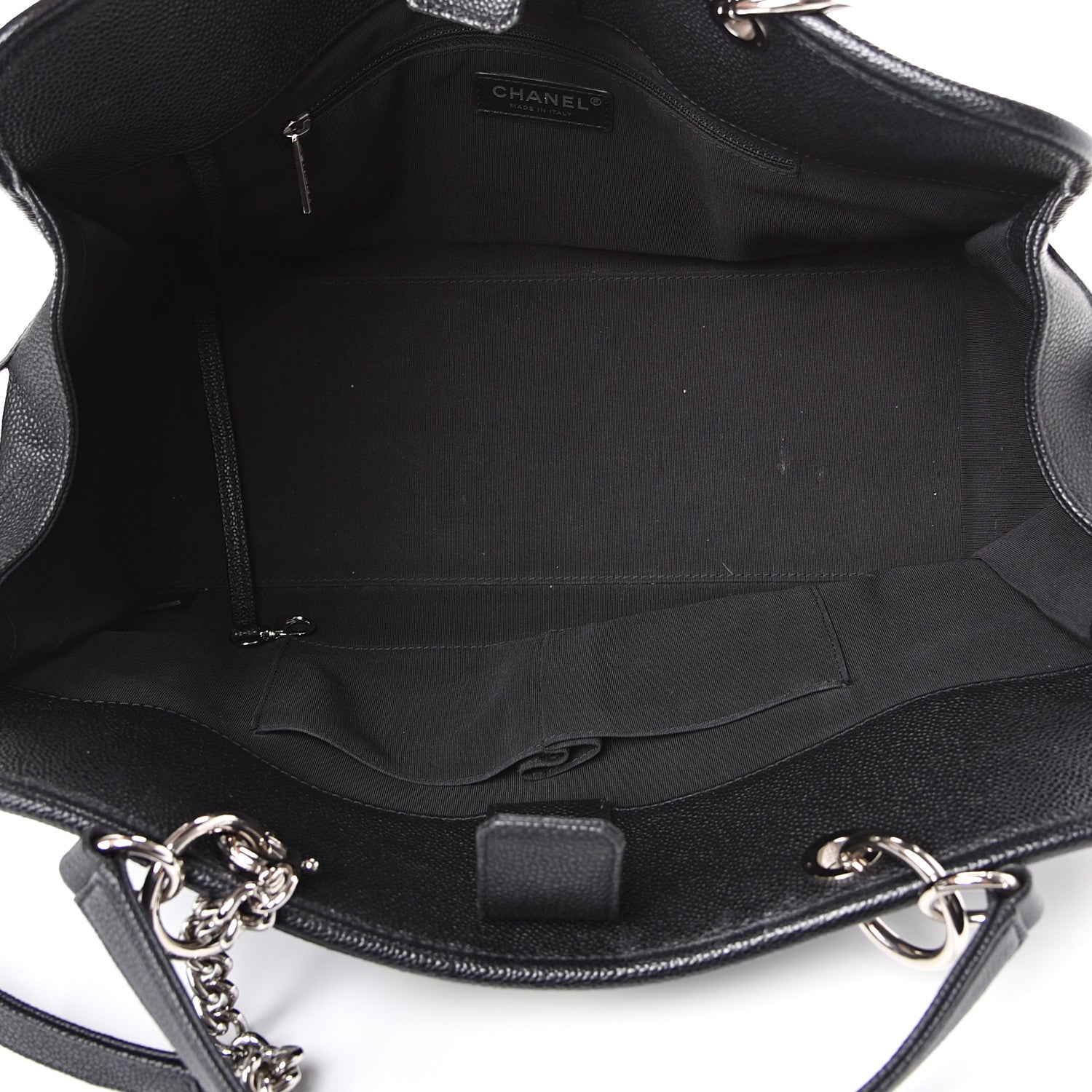 Chanel Caviar Stitched Shopping Tote Black 6 of 14