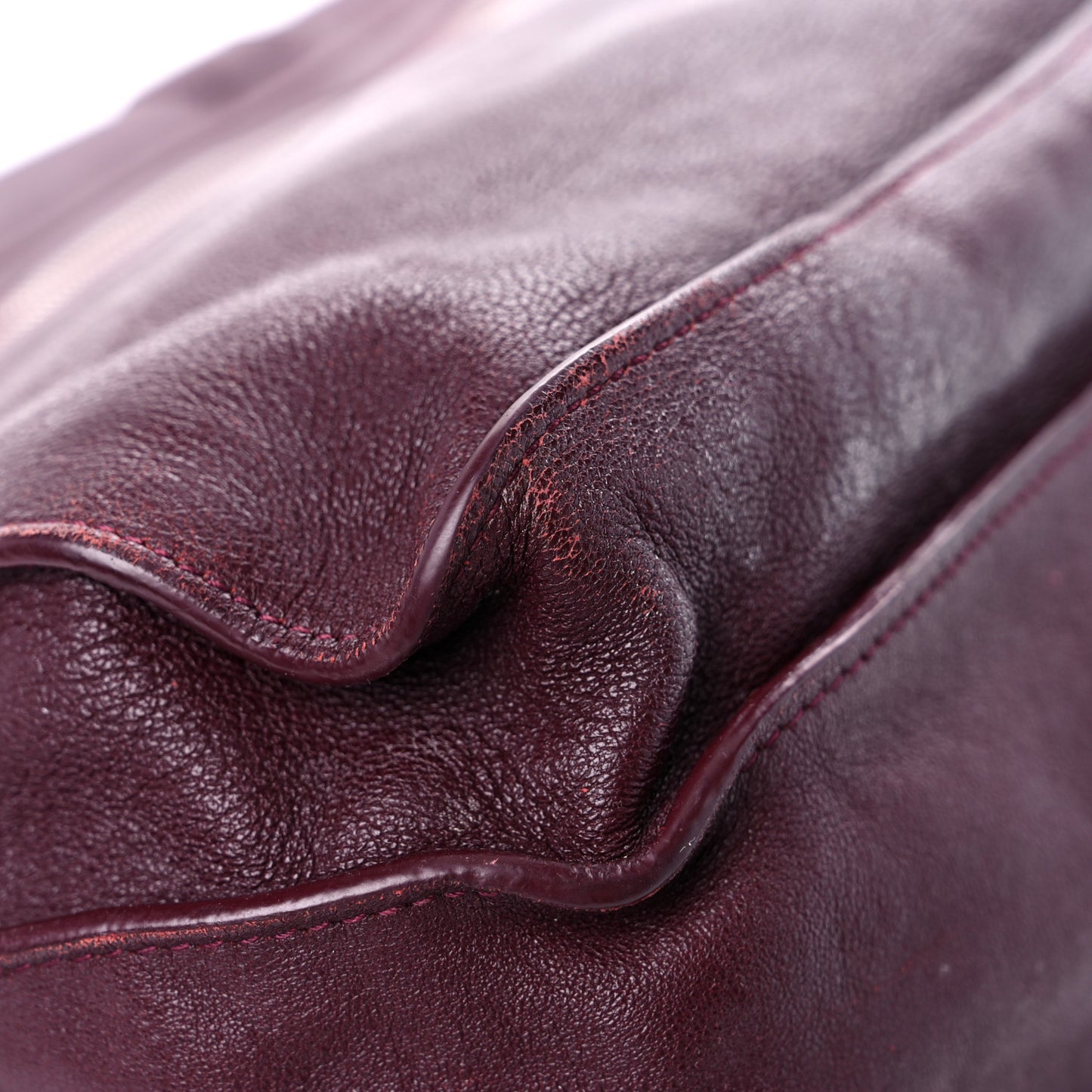 Lambskin PS1 Large Satchel Oxblood