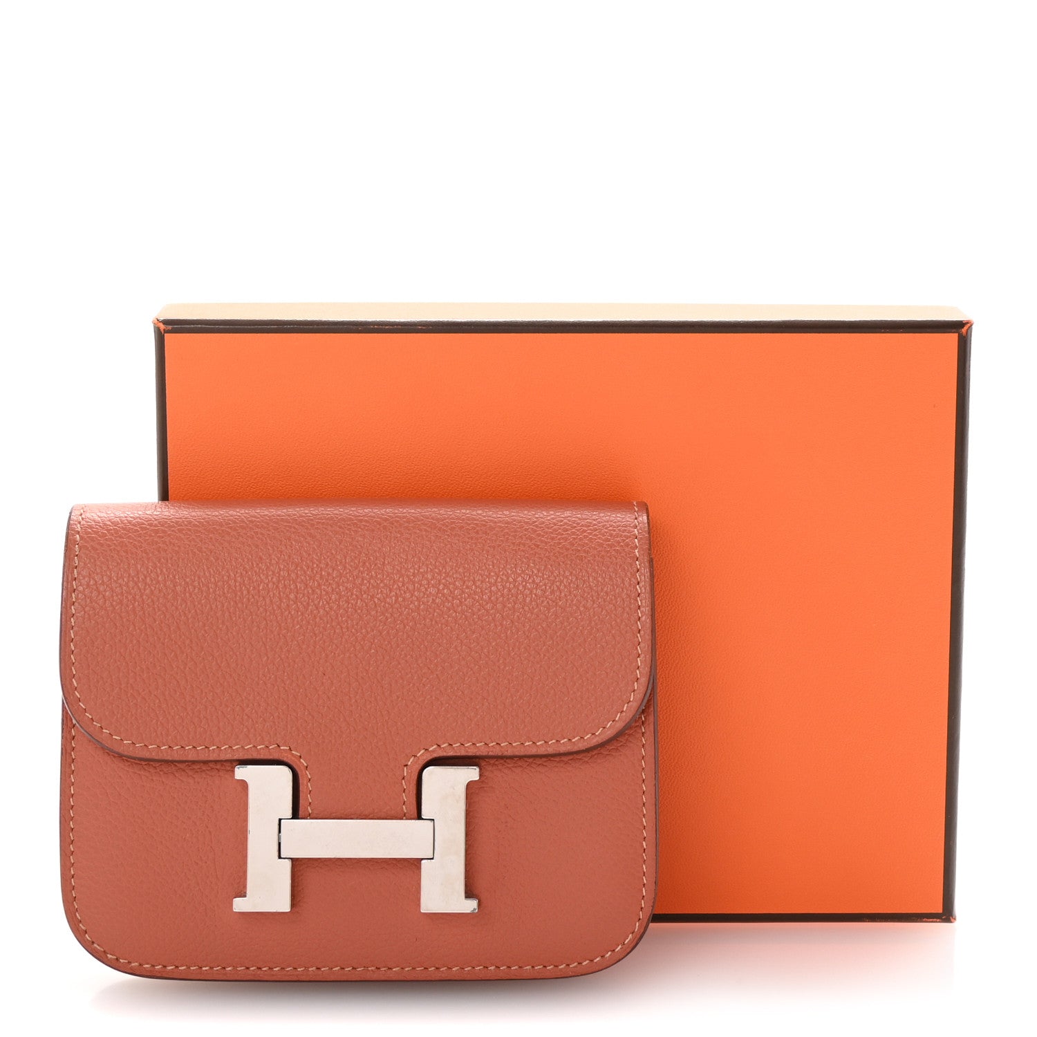 Hermes Evercolor Constance Slim Wallet Blush 8 of 8