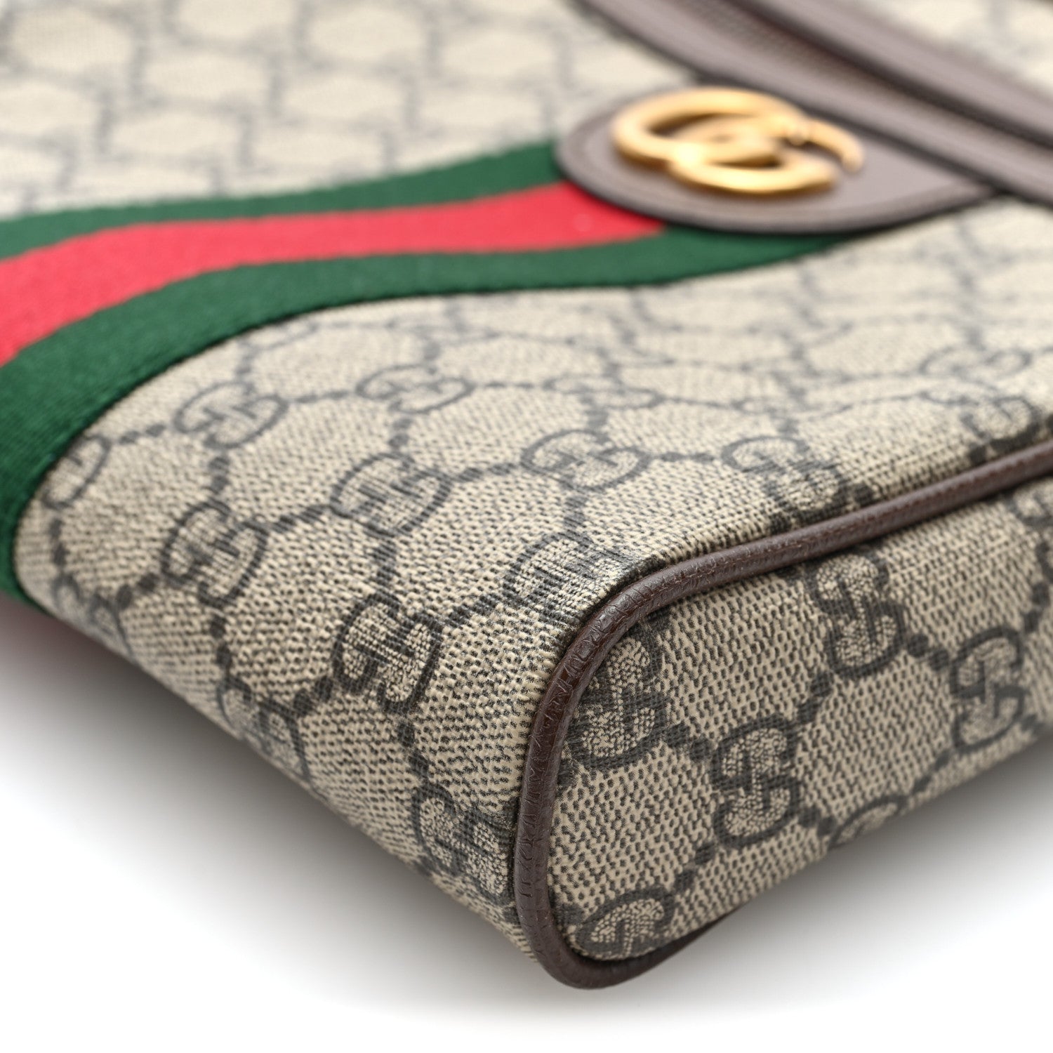 Gucci GG Supreme Monogram Web Small Ophidia Messenger Bag Brown 10 of 10
