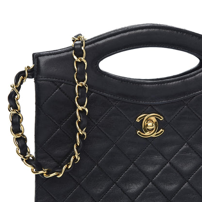 Chanel Lambskin Quilted CC Shoulder Bag Black 11 of 12