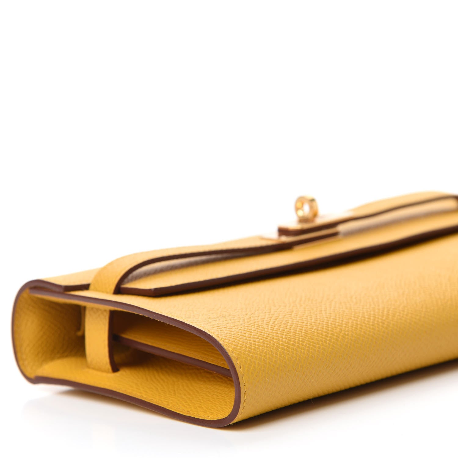 Hermes Epsom Kelly Wallet To Go Jaune Ambre 6 of 11