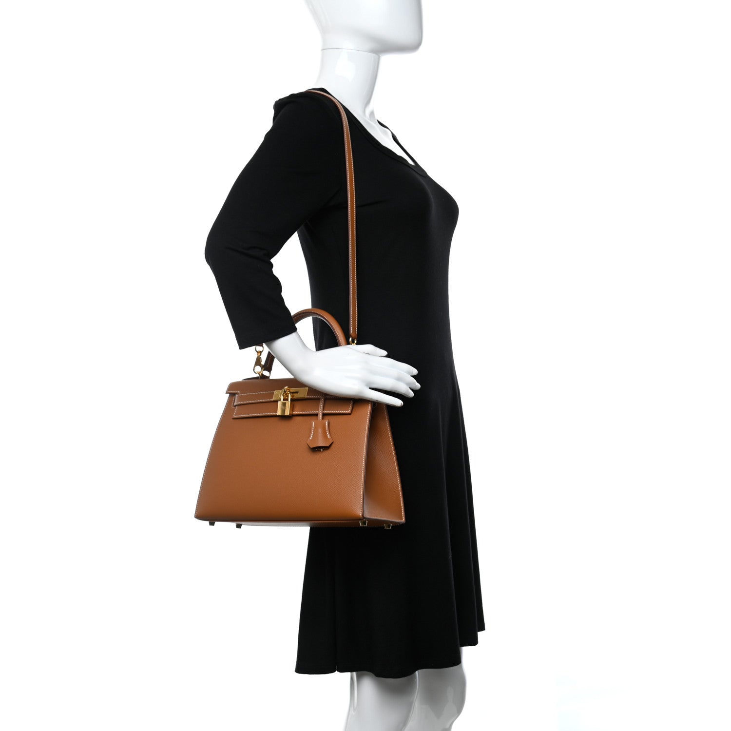 Hermes Epsom Kelly Sellier 28 Gold 2 of 9