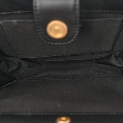 Chanel Calfskin Quilted CC Chain Accordion Tote Black 5 of 10