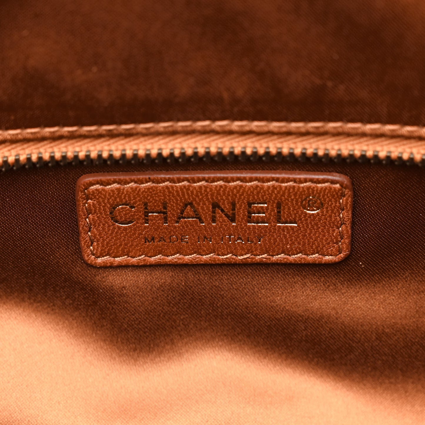 Vinyl Quilted Large Frozen Tote Bronze