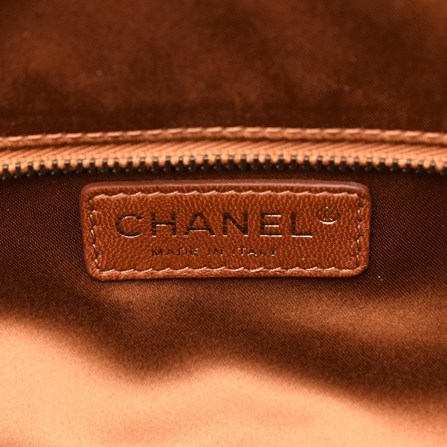 Chanel Vinyl Quilted Large Frozen Tote Bronze 6 of 23