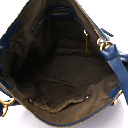 Chloe Calfskin Medium Marcie Satchel Royal Navy 5 of 21