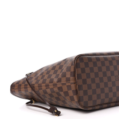 Louis Vuitton Damier Ebene Neo Neverfull MM Rose Ballerine 9 of 13