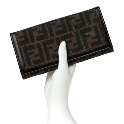 Fendi Zucca Continental Wallet Tobacco 2 of 12