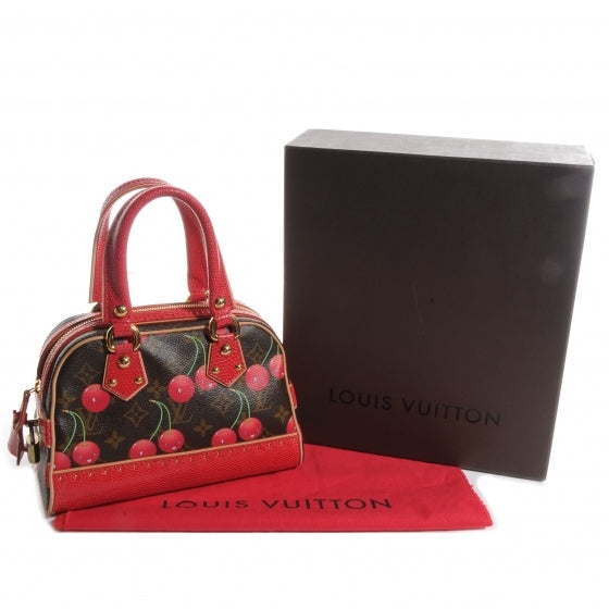 Lizard Monogram Cerises Neo Deauville