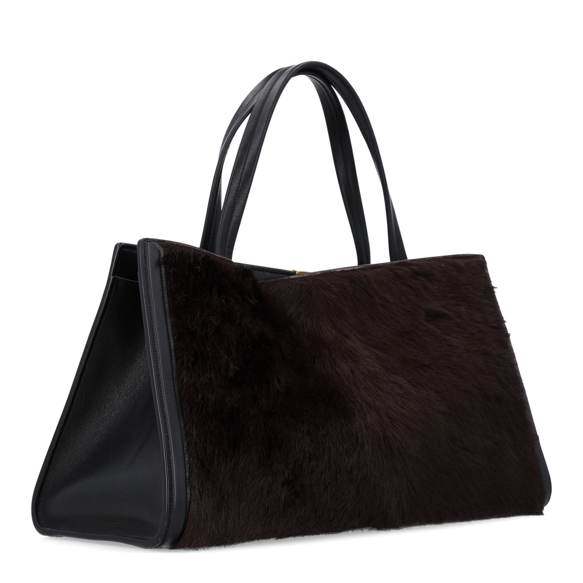 Calf Hair Small Kit Cabas Black