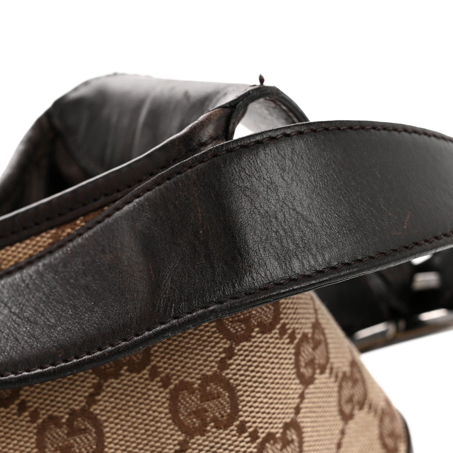 Gucci Monogram Web Jackie O Hobo Dark Brown 15 of 16